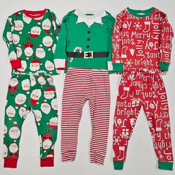Carter’s Toddler Christmas PJs Lot 3 Sets – Size 24M & 2T - Picture 1 of 7